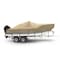 Eevelle Boat Cover V HULL FISHING Center Console, High Bow Rails, Inboard 19ft 6in L 96in W Khaki SFVCCR1996-KHA - alternate 1